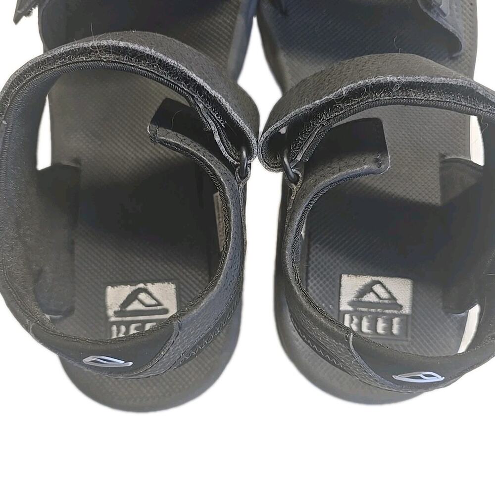 Reef Fanning Baja Men’s Size 9 Black Sandals Bottle Opener Airbag Hiking Strappy - Picture 9 of 10